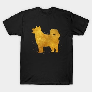 Alaskan Malamute golden art T-Shirt